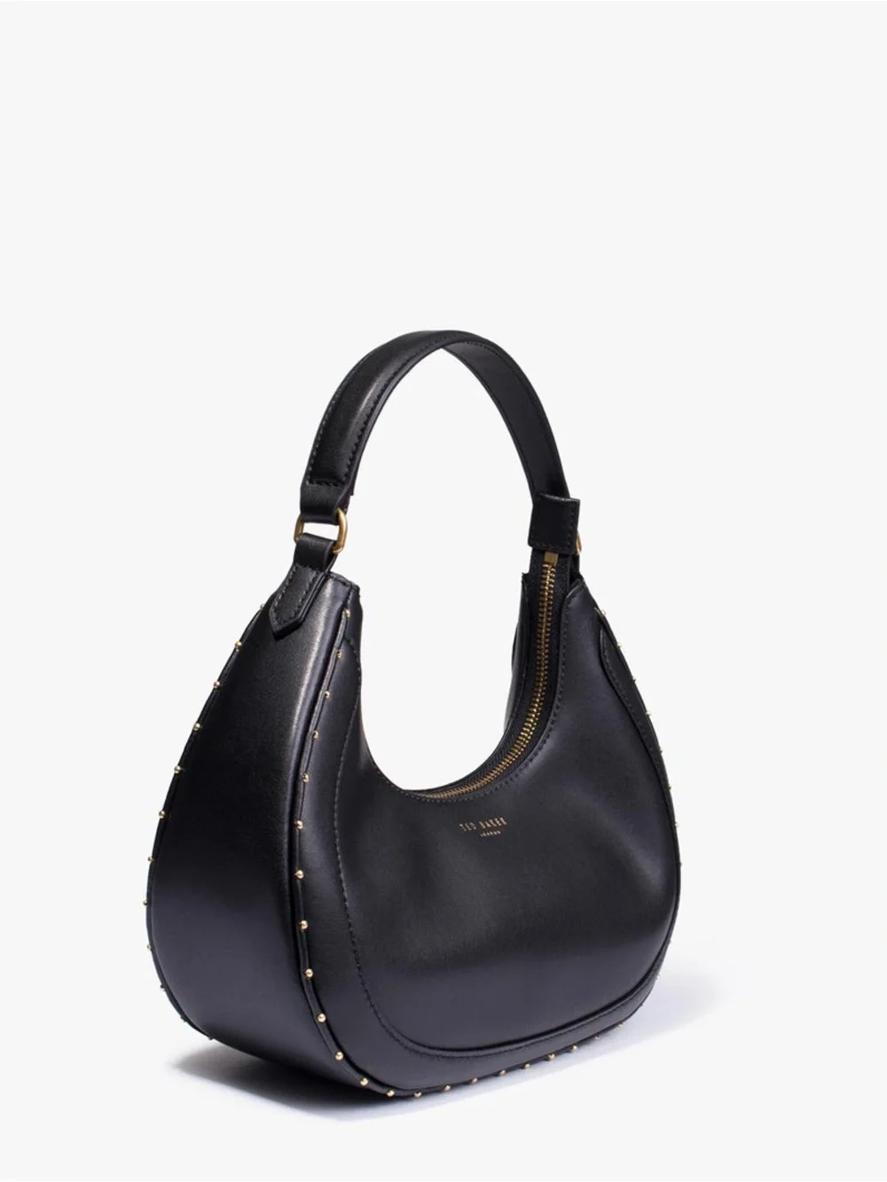 Ted Baker Kaelyin Mini Studded Baguette Bag in black,